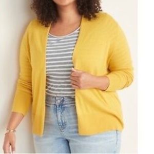 Old Navy Mustard Cardigan - 1x